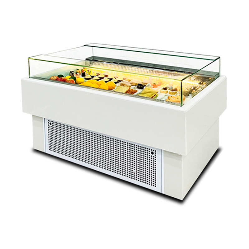 直角梯形卧式敞开式三明治柜 蛋糕冷藏柜
