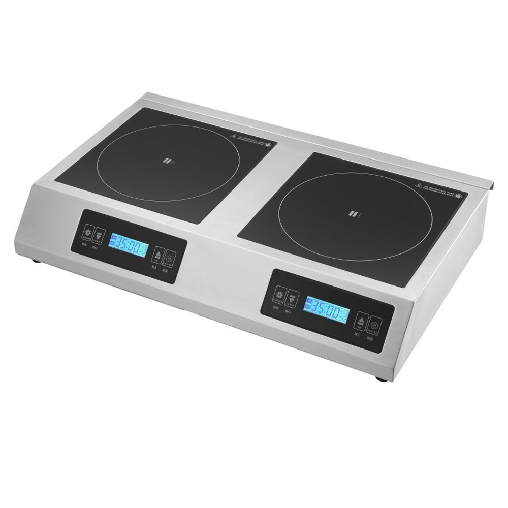5000W 商用电磁炉 双头台式平炉