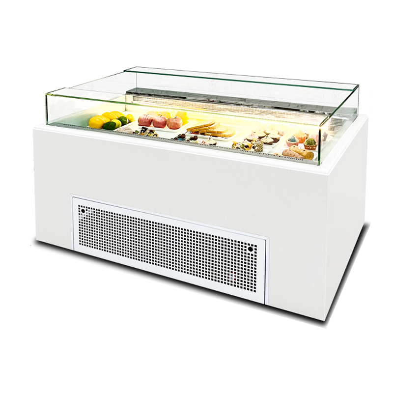 直角玻璃卧式敞开式三明治柜 蛋糕冷藏展示柜