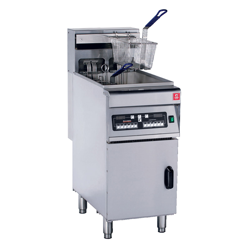 商用落地式电炸炉 单缸/双缸立式油炸锅