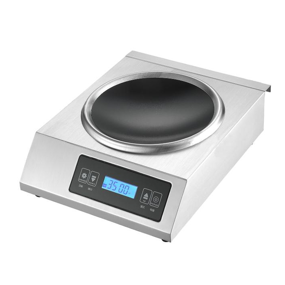 3500W 商用电磁炉 台式凹炉触摸款 蓝光液晶显示