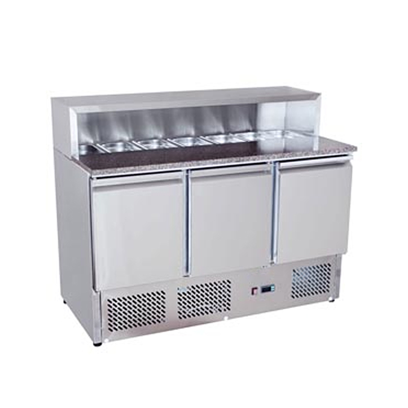 ESL3858三门大理石开口沙拉台