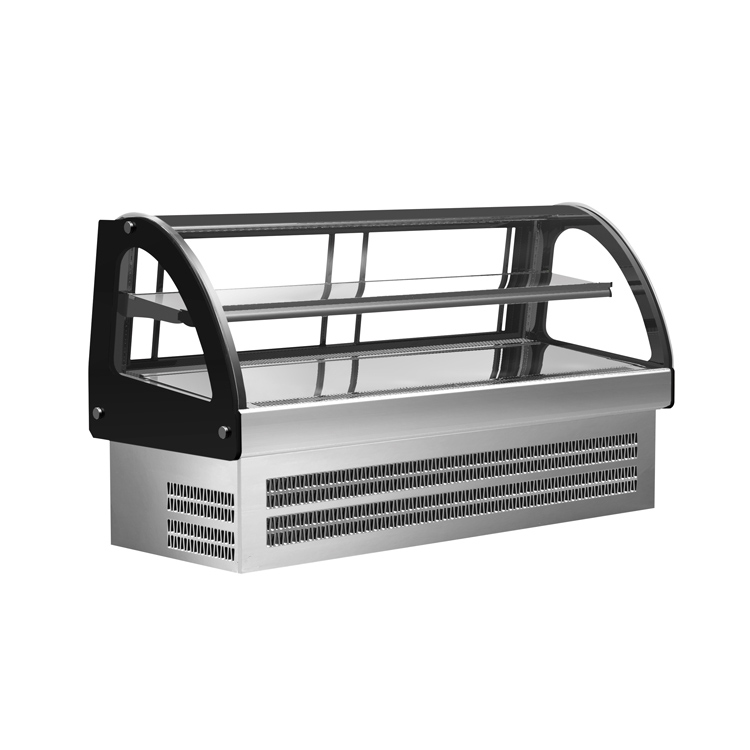 台式单层黑色圆弧蛋糕柜SE-CTA1