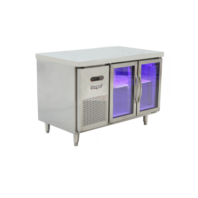 1.5m两门玻璃蓝光风冷冷藏展示柜SE-R1570-2G