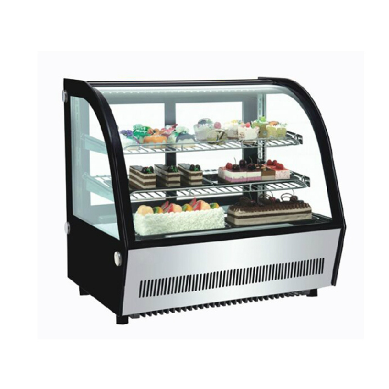希派克 台式二层黑色圆弧蛋糕柜SE-SCTA-900