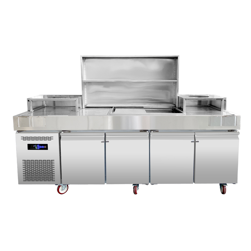 定制款四门冷藏开孔冰箱