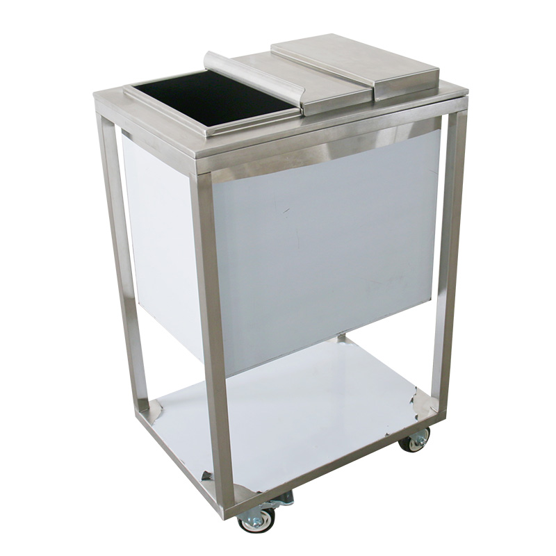 不锈钢移动储冰槽 304带轮平盖移动冰槽【带底板】