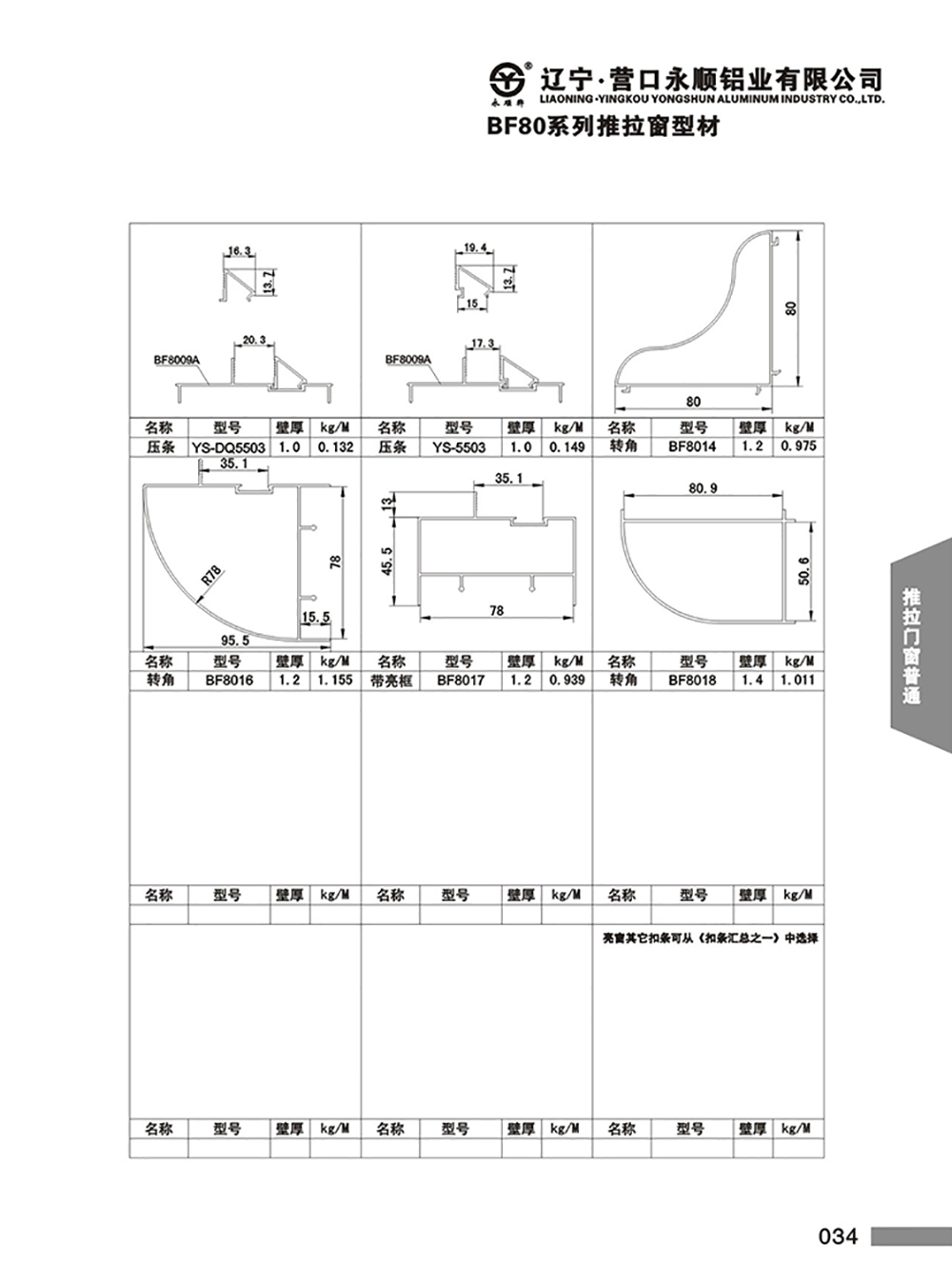 BF80系列推拉窗