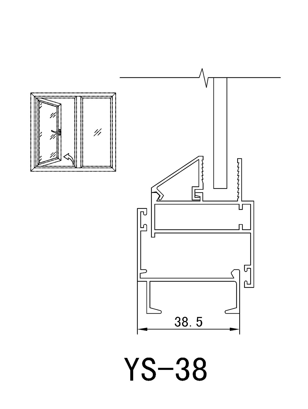 38系列外开窗
