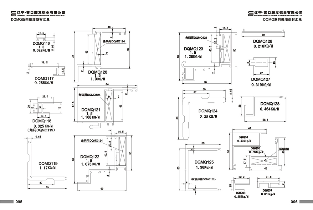 DQMQ系列型材汇总