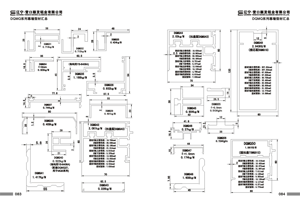 DQMQ系列型材汇总