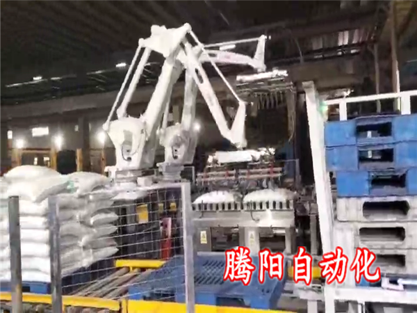 肥料码垛机器人双爪同步作业无惧重载每小时码垛1200袋