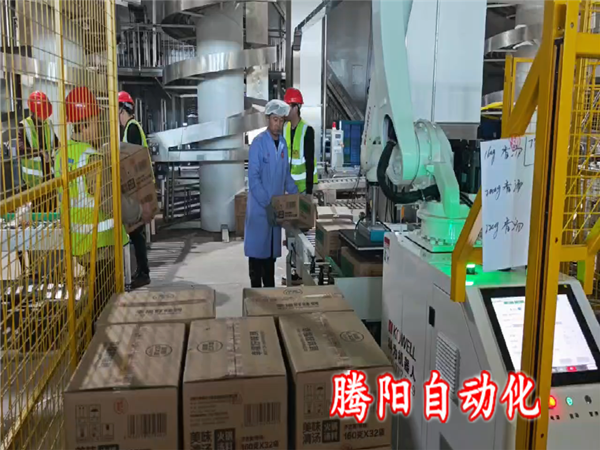 箱装协作码垛机器人占地小无需专业操作人员