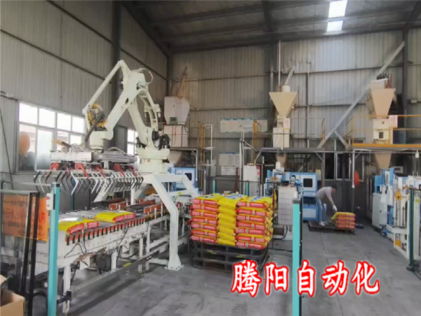 雙爪肥料碼垛機(jī)器人更適合生產(chǎn)線重復(fù)性搬運(yùn)碼垛工作