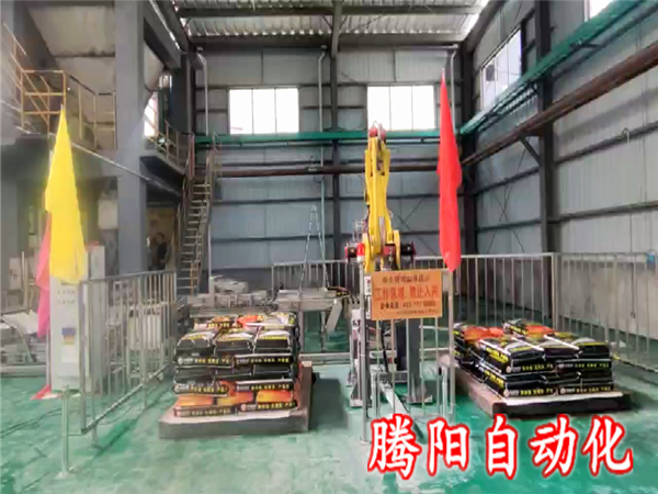 双线饲料码垛机器人现代自动化仓储系统的核心设备