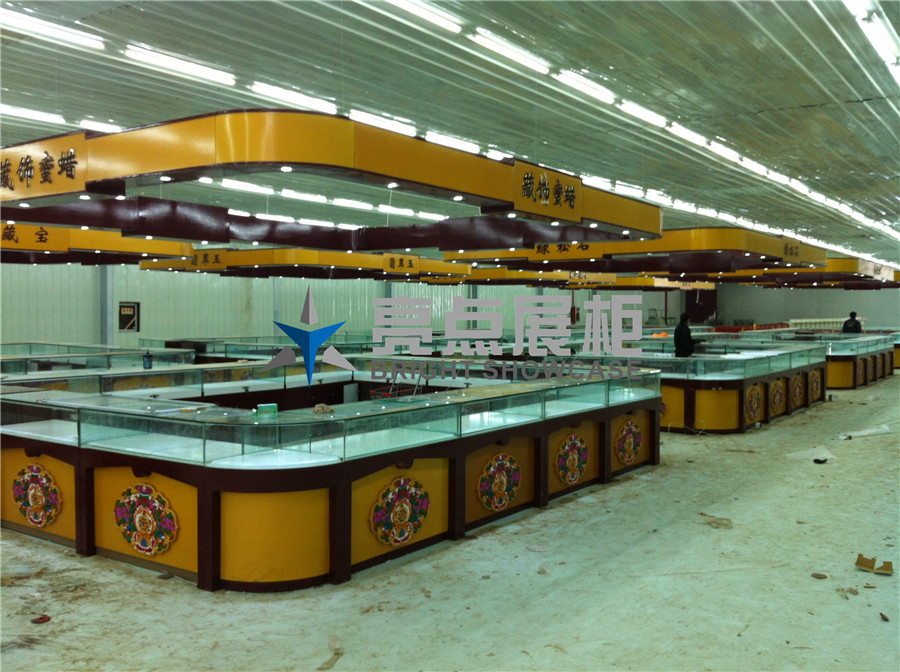 西宁玉器工厂展示柜台