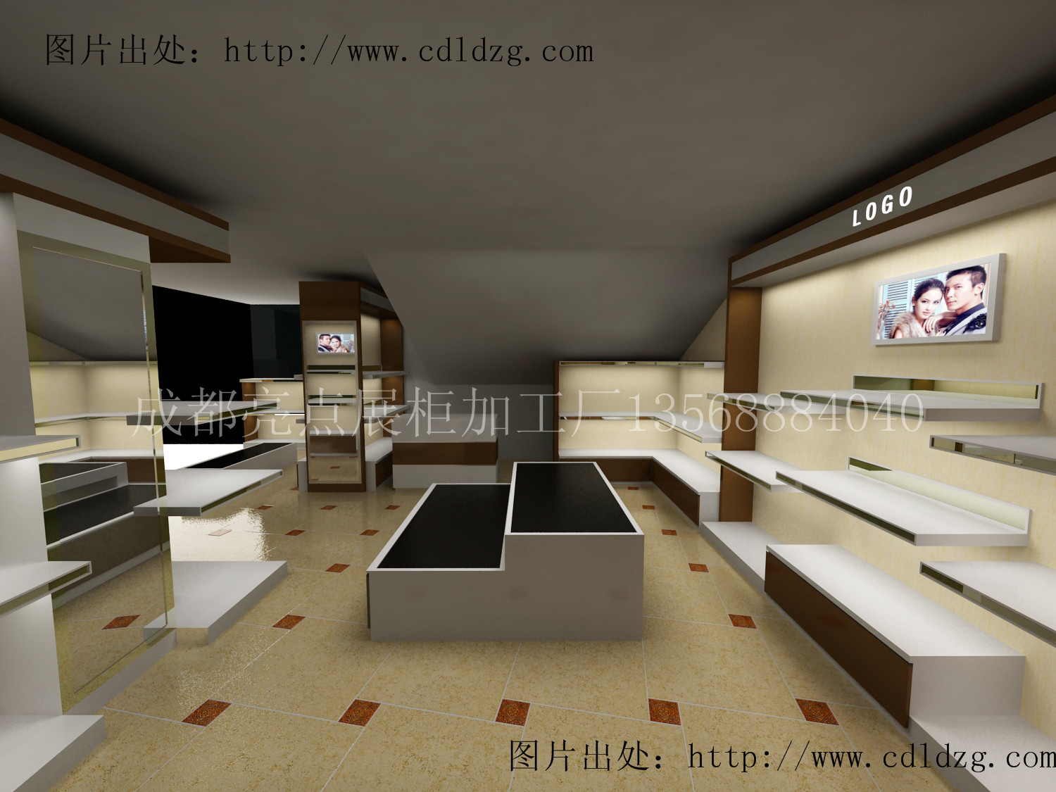 九龙商场皮具货柜