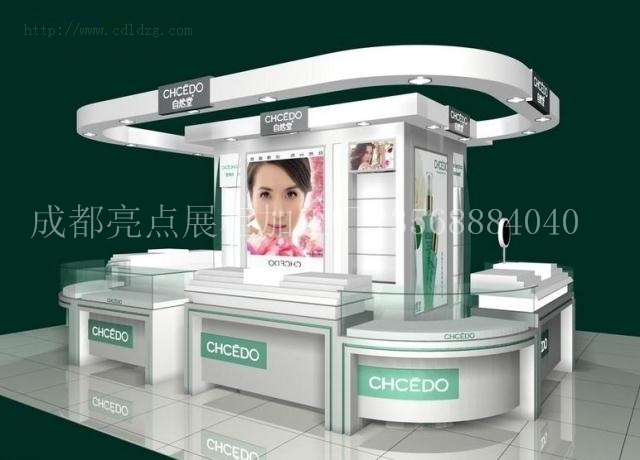 自然堂化妆品展柜