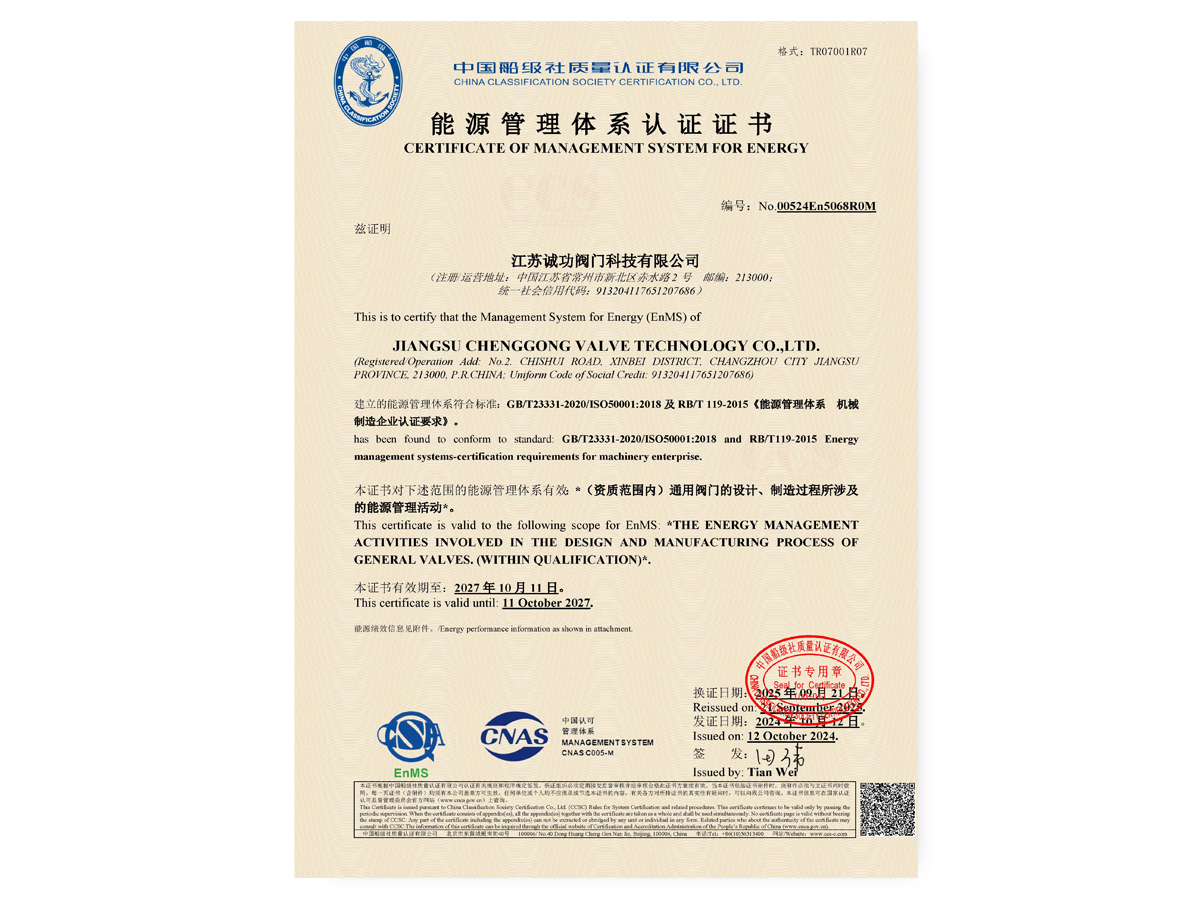 ISO5001能源管理体系认证