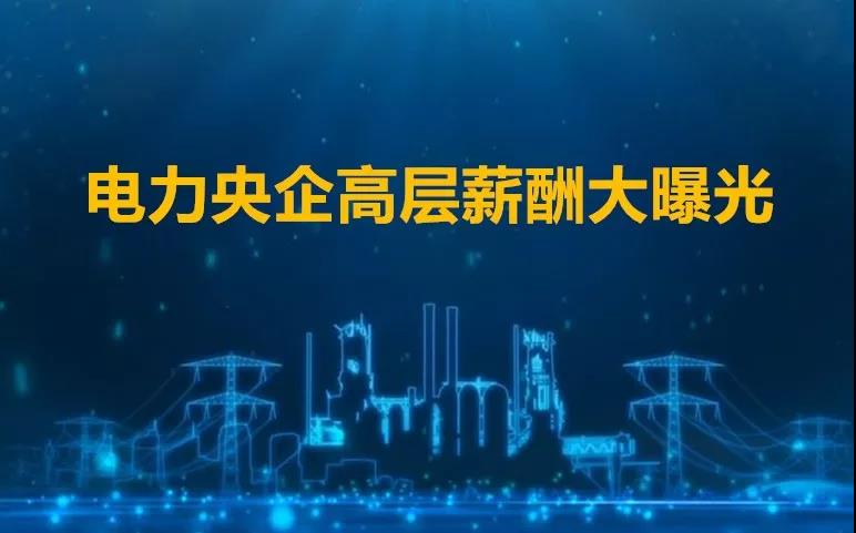 7大电力央企高层工资曝光，舒印彪、孟振平等大佬谁年薪最高？
