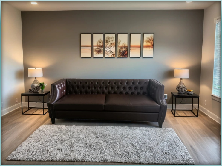 Single Arm Double Seat Recliner sofa