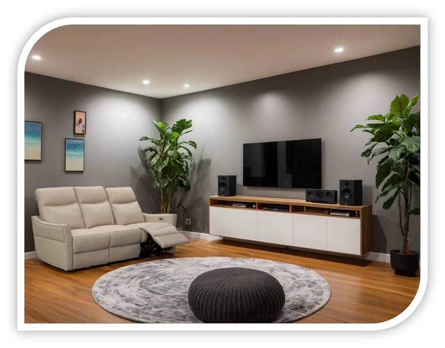 Three-seater leather footrest loveseat sofa