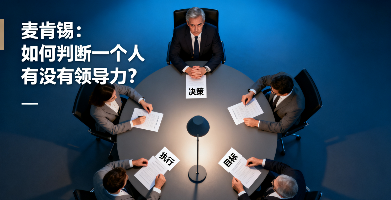 麦肯锡：如何判断一个人有没有领导力？