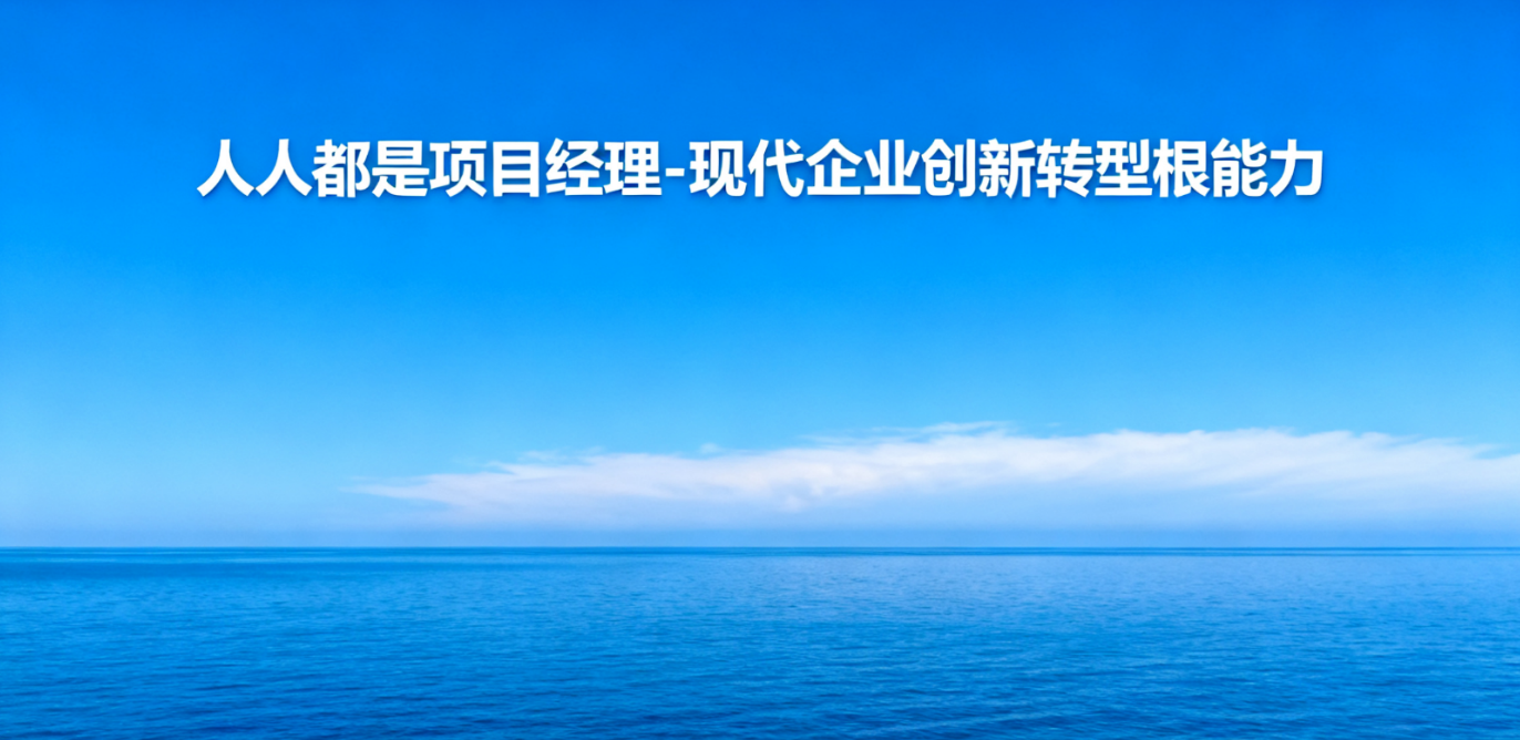 人人都是项目经理-现代企业创新转型根能力