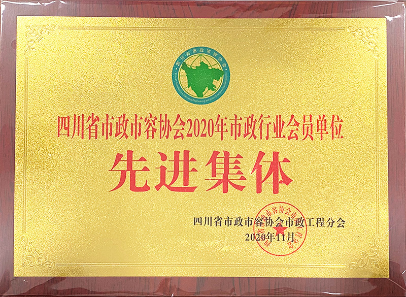 省市政市容協(xié)會市政工程分會2020年先進(jìn)集體