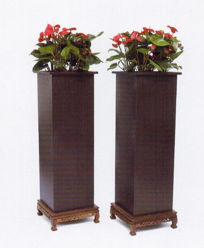单盆方型不锈钢花器001