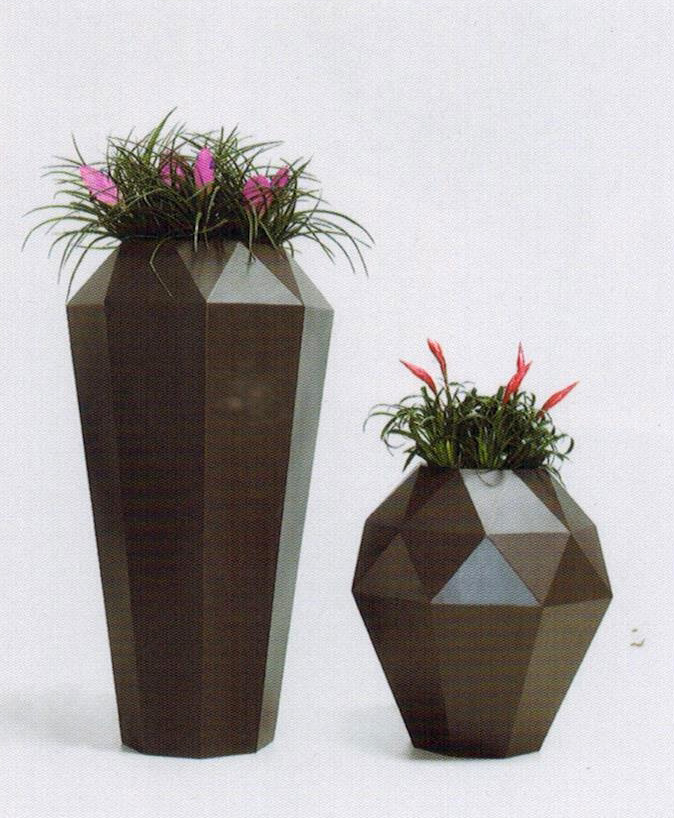 组合盆不锈钢花器003
