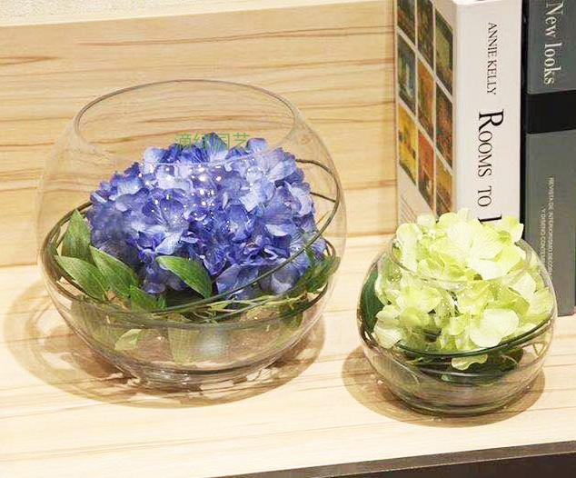 茶几插花-蓝、淡黄