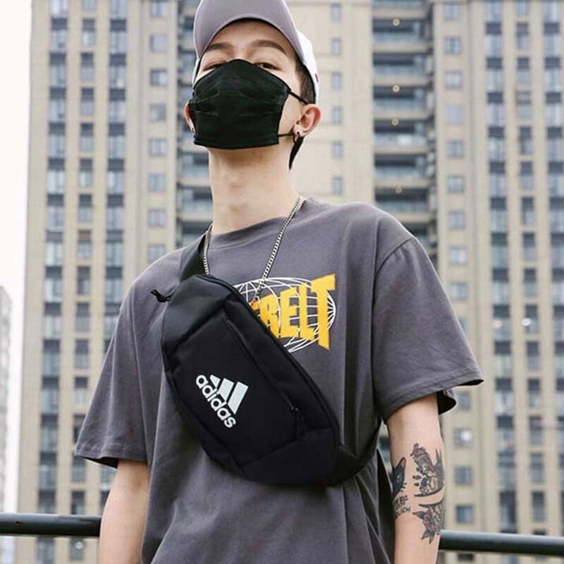 阿迪达斯官网旗舰腰包男2023新款运动包斜挎包单肩包小包背包女包