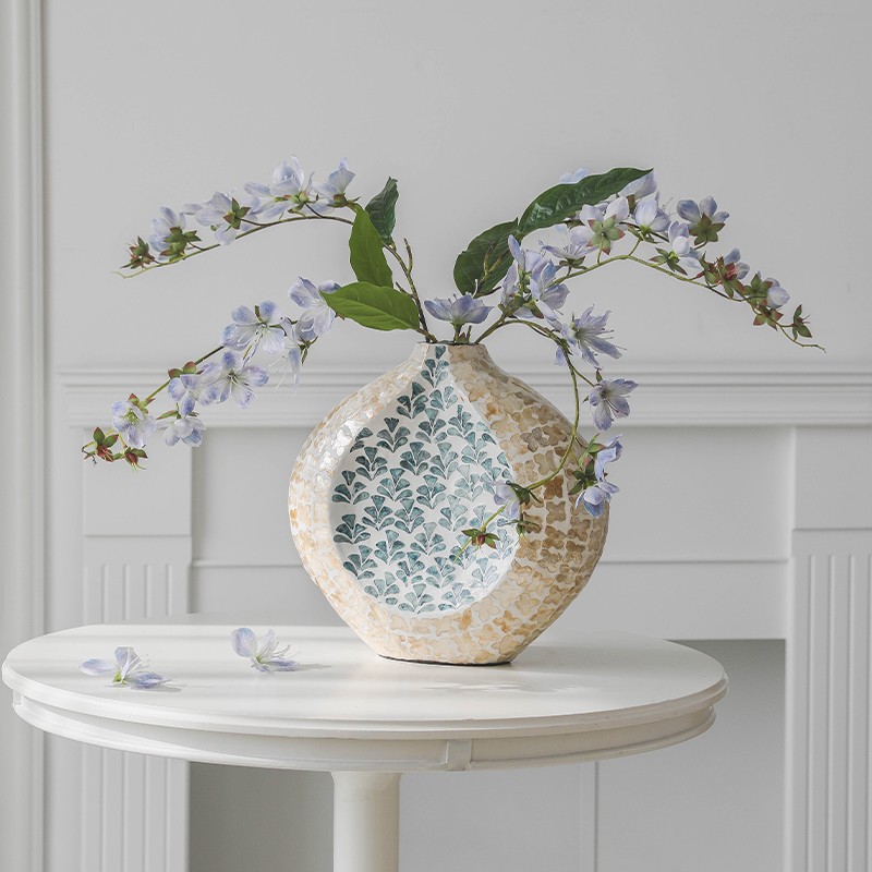 French style antique shell vase