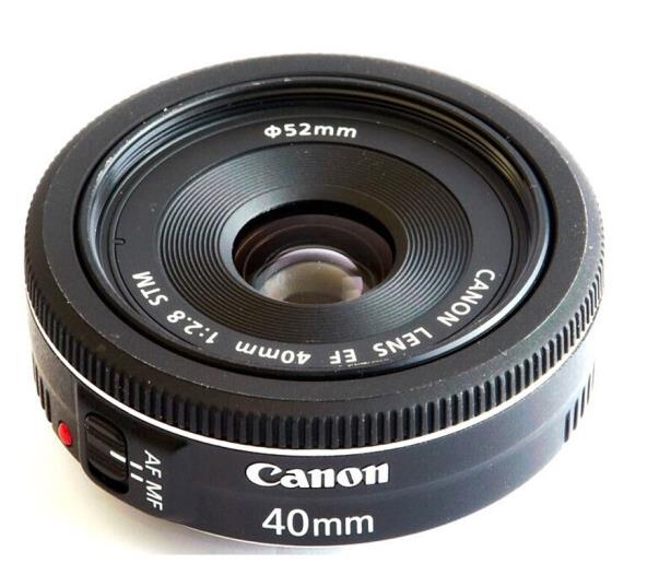 佳能（Canon）EF 40mm f/2.8 STM 单反相机镜头 全画幅标准定焦镜头 佳能 EF 40mm f/2.8 STM镜头标配