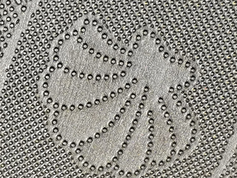 Glueless compound positioning embossing
