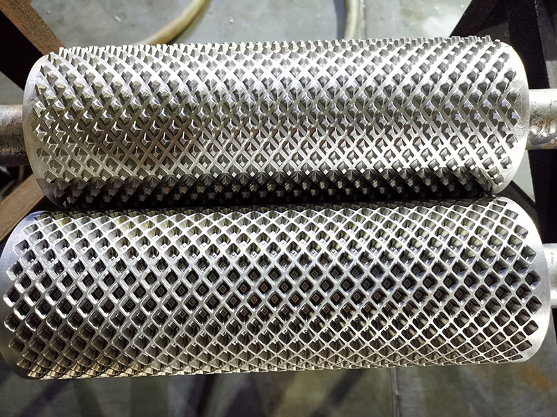Aluminium platinum embossing roller