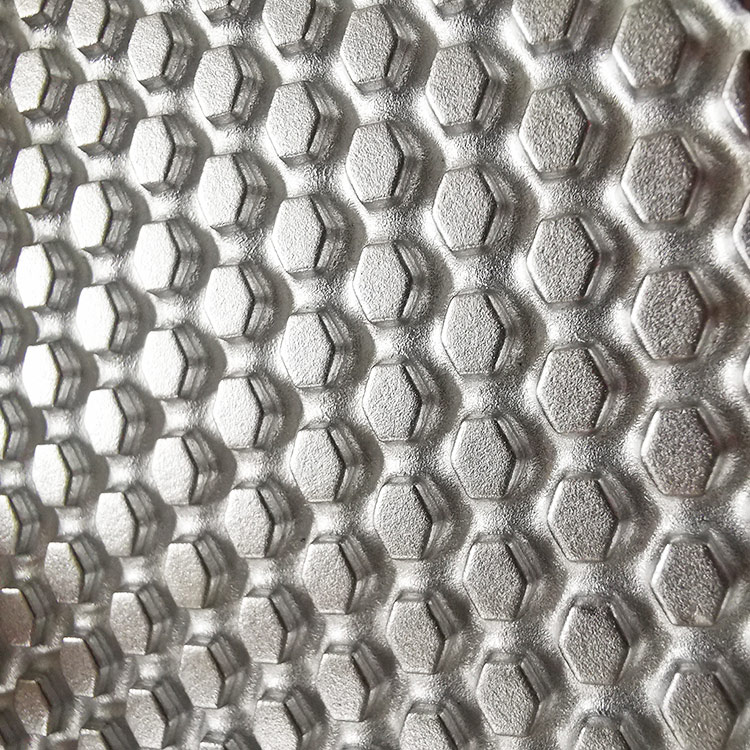 Non-woven steel to steel embossing roller