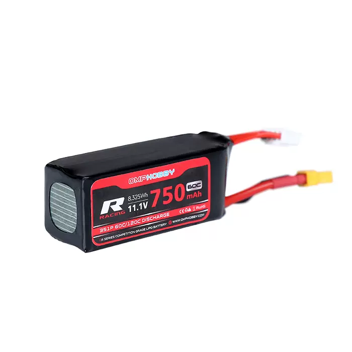 朗宇OMPHOBBY航模配件 M2-EVO 锂电池11.1V 60C 750mAh OSHM2329