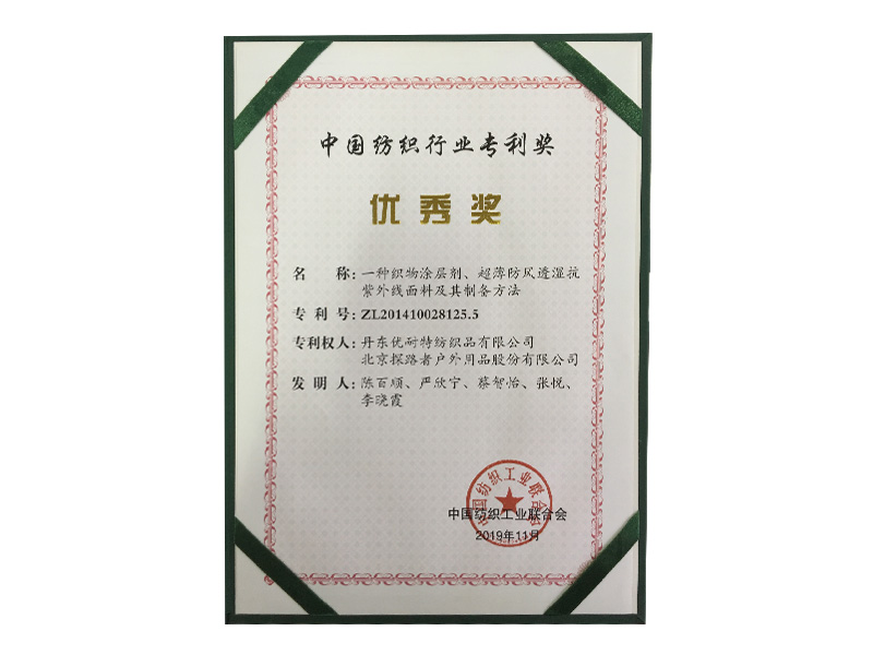 2019中国纺织行业专利奖