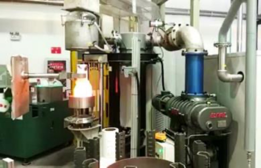 Vacuum casting melting