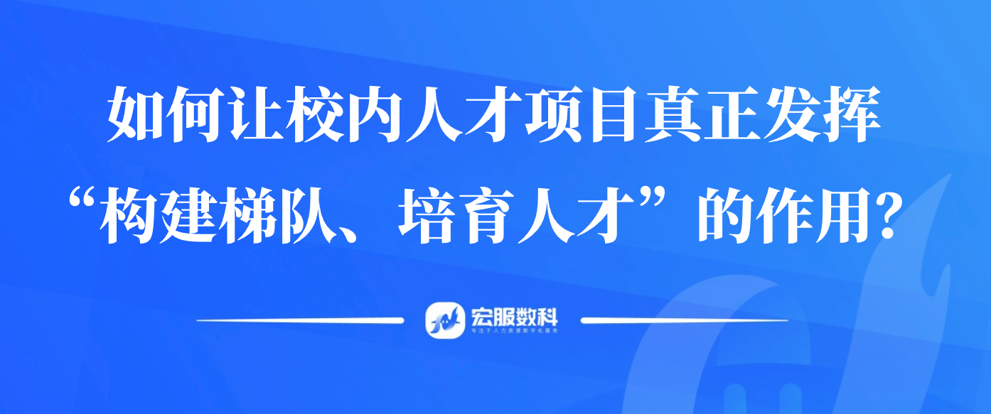 如何讓校內(nèi)人才項(xiàng)目真正發(fā)揮“構(gòu)建梯隊(duì)、培育人才”的作用？
