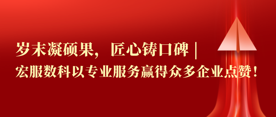 岁末凝硕果，匠心铸口碑 | 宏服数科以专业服务赢得众多企业点