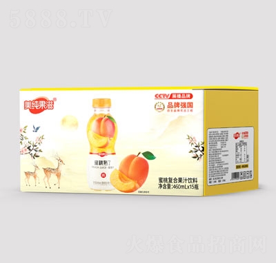 美纯果滋蜜桃复合果汁饮料460mlX15瓶