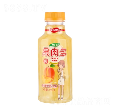 美纯果滋果肉多蜜桃复合果汁饮料450ml