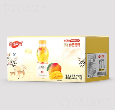 美纯果滋芒果复合果汁饮料460mlX15瓶