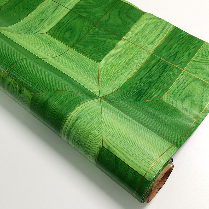 PVC FLOORING ROLL-Green Color-011