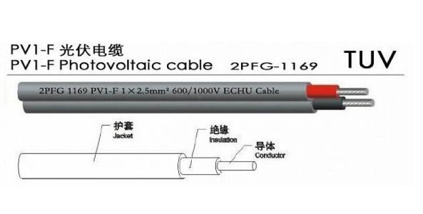 PV1-F 双芯 光伏直流电缆