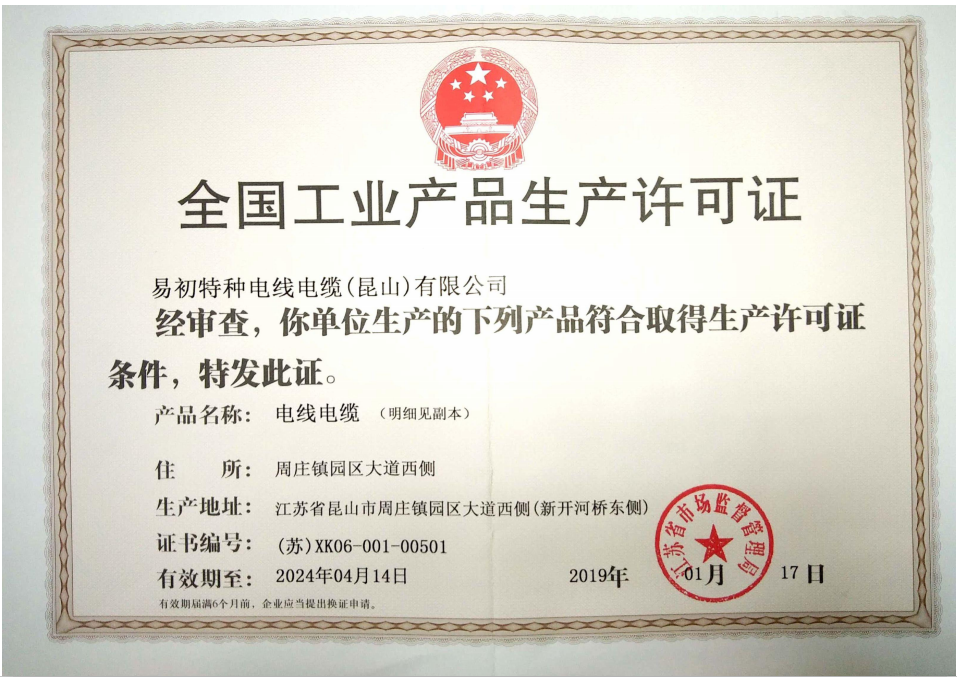 工业品生产许可