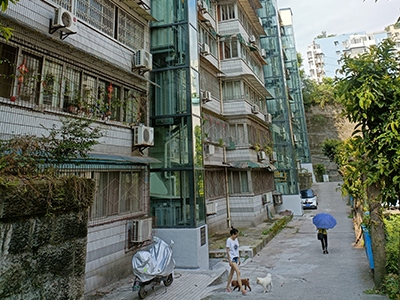 自贡德森电梯旧楼加装项目
